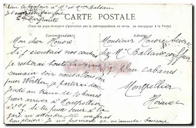 MARSEILLE — Victor Gélu — editor não visível, número de série não legível — Verso