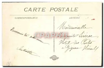 MARSEILLE - O Prado — vista da praça com trams — editora impr. L. P. B. n°29 — Verso