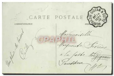 Marseille — Het Paleis van Justitie — onbekende uitgever, n°4 — Achterkant