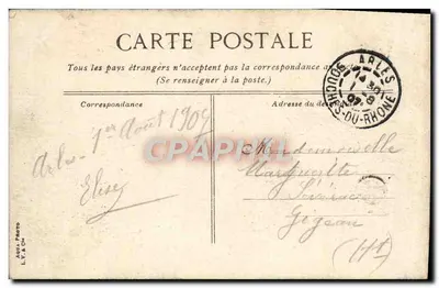 Arles - Arlesienne au Claire - L.Y. & Cie — Verso