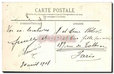 A Corniche. A Promenade des Bains du Prado. — LL. — 124 — Verso