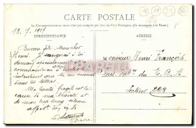 Błogosławiony J.-M.-B. Vianney, kapłan z Ars, na łóżku śmierci (1859) — ISOBROMURE (DÉPOSE) — Reprodukcja zabroniona - 204 — Rewers