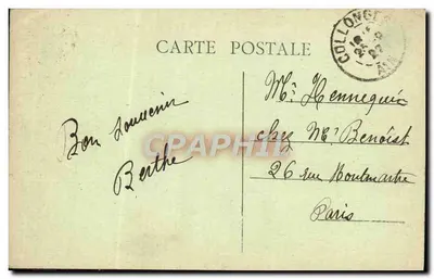 Collonges Ain — O Rio Rhône e o Ponte Metálica — Fot Combier Macon — Verso