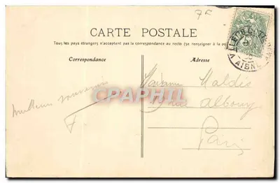 Ao redor de Villers-Cotterets — Entrada do Castelo de Maucereux — CAL R.P. — Verso