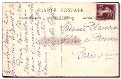 CANNES — Orologio del Suquet — Editore non identificato, n° 75 — Verso