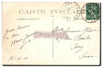 Cap d'Antibes (A.-M.) - Villa Eilenroc - Allée des Palmiers — editor: L. Milan, Cannes, n°90 — Verso