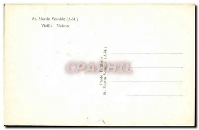 St. Martin Vesubie — Vieille Maison — Photo St. Martin Vesubie (A-M.) — Verso
