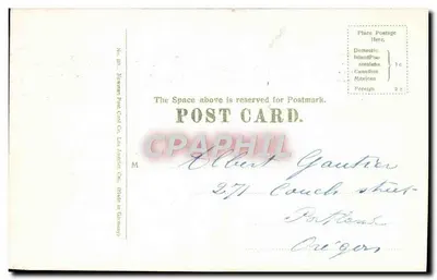 Eastlake Park, Zima — Los Angeles, Kal. — Newman Post Card Co. Nr 130 — Rewers
