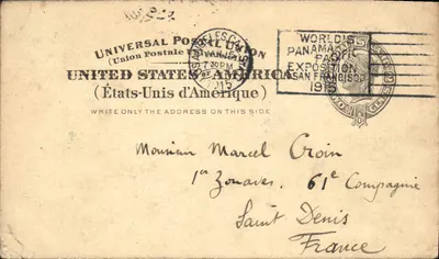 Exposição Panamericana de San Francisco — 1915 — Editor: União Postal Universal (Estados Unidos da América)