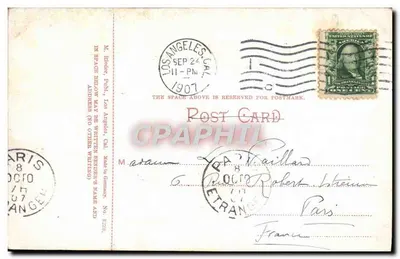 California Pole z truskawkami — M. Bieder Publ., Los Angeles, Kal. Nr 8228 — Rewers