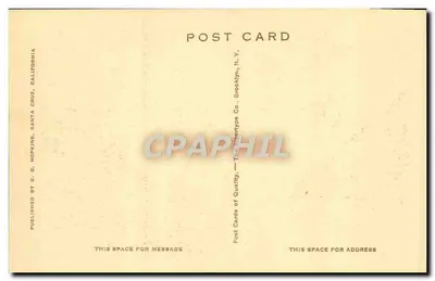 Club House, Big Trees — Santa Cruz, Califórnia — G. C. Hopkins — Verso