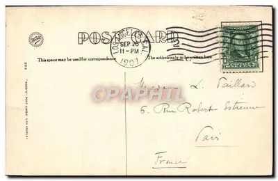 Sąd, Los Angeles, Kal. — wydawca Woodbury Post Cards, nr 256 — Rewers