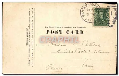 Typical California Residence Street — Santa Barbara — Newman Post Card Co. (Nr 5260) — Rewers