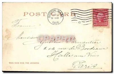 Tip Top House, cima del Mt Washington, White Mountains, N.H. — editor Detroit Photographic Co., n° 5517 — Reverso