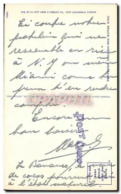 Widok na północ od Federal Highway, Dania, Floryda — Hyde Photo, seria F.80 — Rewers
