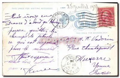 Stara pocztówka Y M C A Corsicana Texas YMCA — Rewers