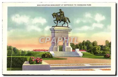 Cruiser "Houston" entrando no Rio Buffalo — Santuário do Texas, Terreno do Campo de Batalha de San Jacinto — Verso