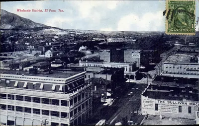 Distrito de Varejo, El Paso, Tex. — vista aérea — Henry S. Beach, El Paso, Tex.