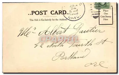 Cenas da Willamette em Newberg, Oregon — Franklin Postcard Co. — Verso