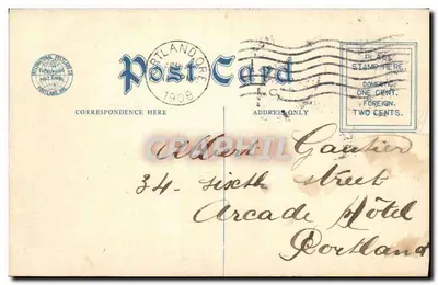 Cena de fazenda do Oregon — scène de ferme — editor desconhecido, n° 16 — Verso