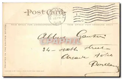Vista geral de "The Oaks", Portland, Oregon — editor Edward H. Mitchell, n° 737 — Verso