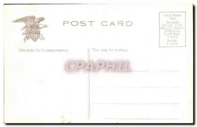 Capitólio do Estado do Oregon, Salem, Oregon — editor H. H. H. 97-39 — Verso