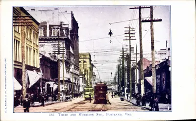 Third and Morrison Sts. — Portland, Ore. — D. M. Averill & Co., Publishers, Portland, Ore.