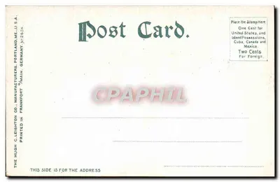 Portland, Me., Docks invernali — Hugh C. Leighton Co. n°254 — Verso