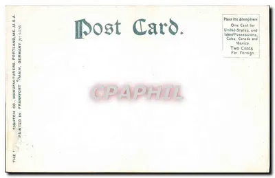 Novo Posto de Cleveland, Ohio — editor The Eighton Co. (Portland, Maine, USA) — n° 4136 — Verso