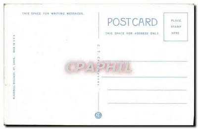 Tribunal Municipal, St. Louis, MO — editor Blackwell Wieland, n° de série CC-71320 — Verso