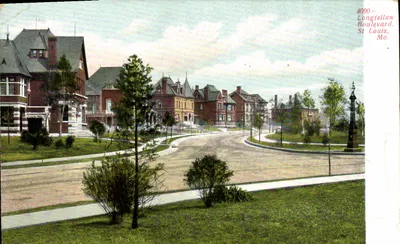 Longfellow Boulevard — St Louis, Mo — Adolph Selige Publishing Co.