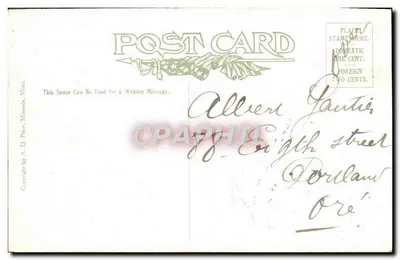Holdup Cut, Bearmouth, blisko Missoula, Montana — Northern Pacific R.R. — A.D. Price, n°200 — Rewers