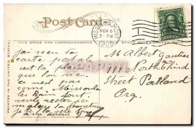 Szpital Northern Pacific, Missoula, Montana — wydawca Edward H. Mitchell, n° 1128 — Rewers