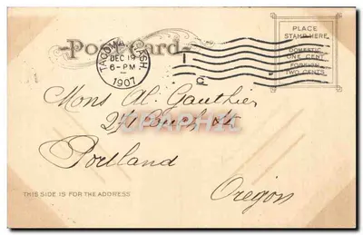 Kościół św. Łukasza, Tacoma, Washington — wydawca Edward H. Mitchell, San Francisco, n° serii $17 — Rewers