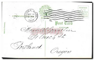 Budynek Teatru w Tacoma — Tacoma, Wash — wydawca nieznany, nr 5156 — Rewers