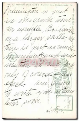 Market Street — Ansicht von Norden aus der 6. Straße — Wilmington, Delaware — Standard Post Card & Novelty Co. — Rückseite