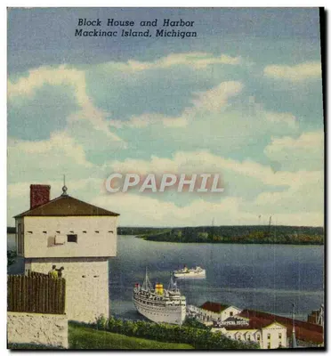 Block House e Porto — Ilha de Mackinac, Michigan — Beranam's Photo-Service