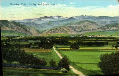 Boulder, Colo., Valley and Mountains — The Greenman Stores, Boulder, Colo.