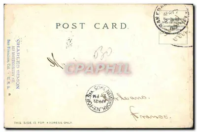 San Francisco, Kalifornia — Widok ulicy Market — Charles W. B. Simion, wydawca n°126 — Rewers