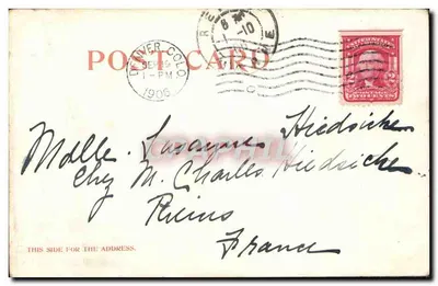 Toltec Gorge, Colorado — vista de cânion com cascata — editor E. M. Thomas, n° 6727 — Verso