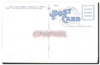 Residência do Capitão Young no Million Dollar Pier, Atlantic City, N.J. — Phed Hess & Son, n° 70 — Verso