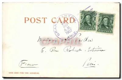 O'NEILL'S POINT — vue du canyon — éditeur DETROIT PHOTOGRAPHIC CO. n° 7058 — Verso