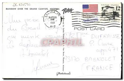 Grande Caverna — Arco-íris — Plastichrome — Verso
