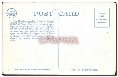 Mountain Vista, Arizona — H.2396 — Fred Arvey — Verso