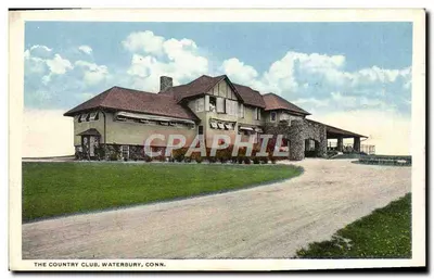 The Country Club, Waterbury, Conn. — vista do edifício principal — Morris Berman, New Haven, Conn.