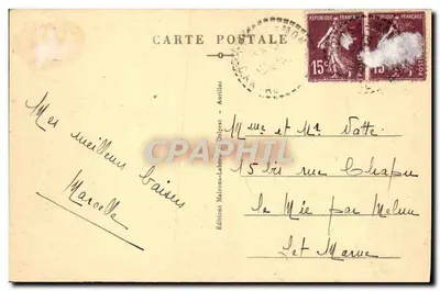La Bourrée — W Auvergnie — Éditions Mélanox-Laborde, n°34 — Rewers