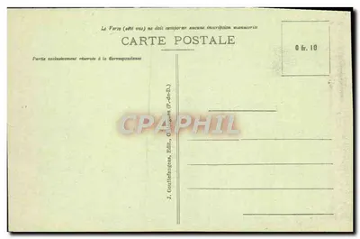 O Col de Ceyssat — Saída dos Ônibus — J. Gouttefangeas, Edit., Ollé-ces (P.-de-D.) — Verso