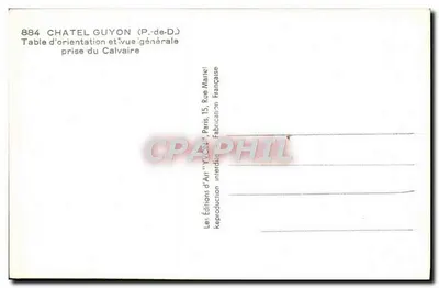 Kalwaryja — Ogólny widok z Kalwaryi — Châtel Guyon (P.-de-D.) — Rewers
