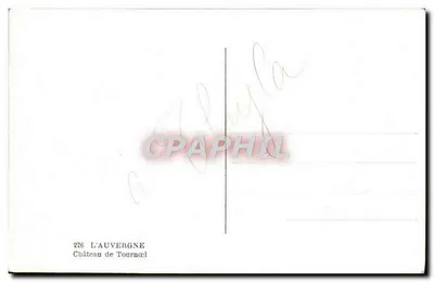 Zamek Tournœl — Lauvergne — G.d.O. — Rewers