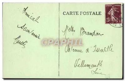 Le Puy-Mary (Auvergne) — panoramische weergave — serie 925 — Achterkant